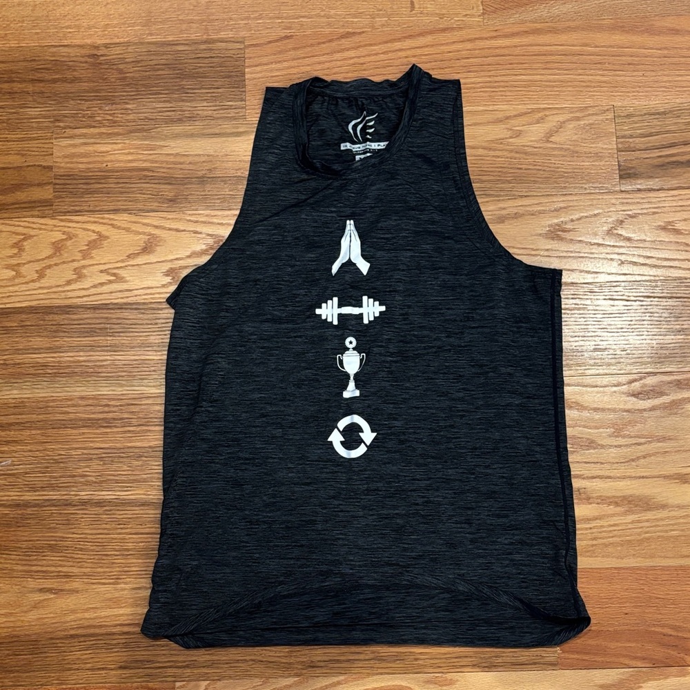 Men's Black Graphic Tank Top